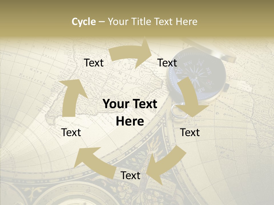 Navigation Plan Worldwide PowerPoint Template