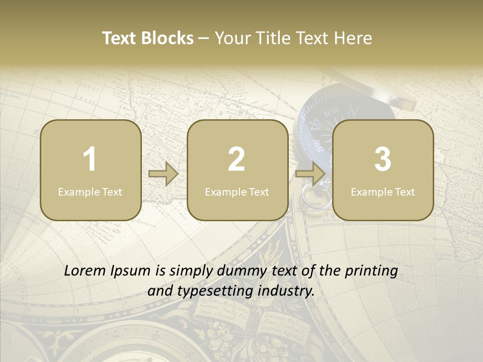 Navigation Plan Worldwide PowerPoint Template