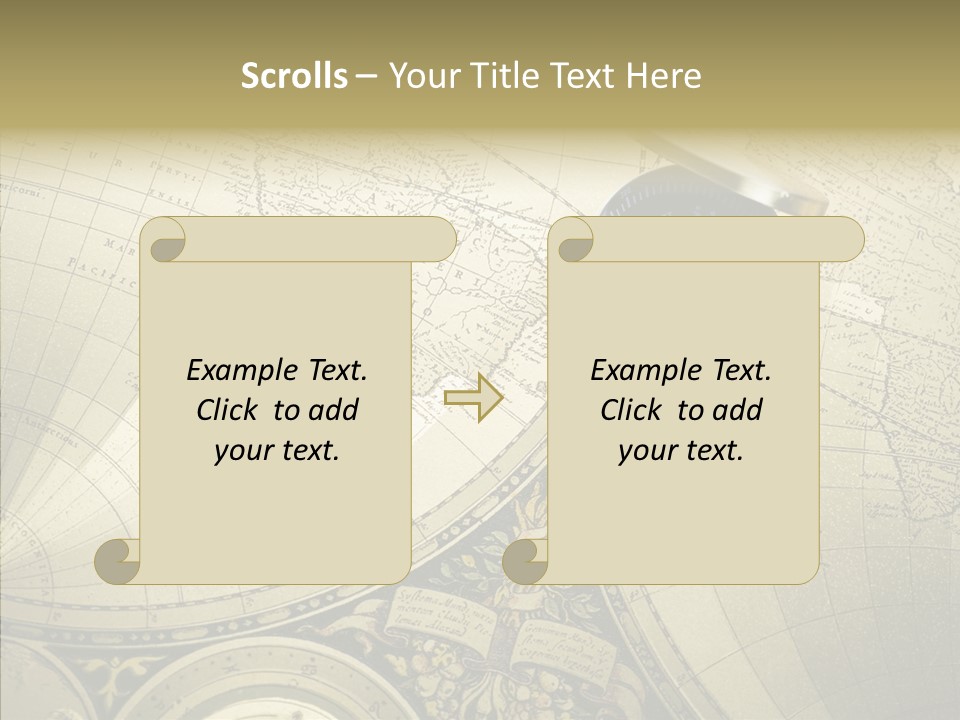 Navigation Plan Worldwide PowerPoint Template