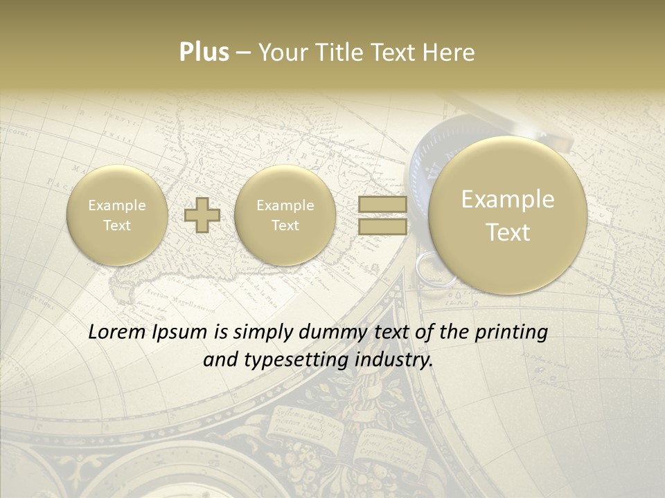 Navigation Plan Worldwide PowerPoint Template