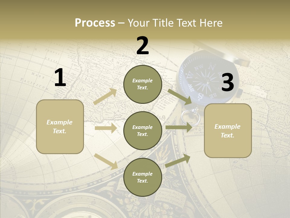 Navigation Plan Worldwide PowerPoint Template
