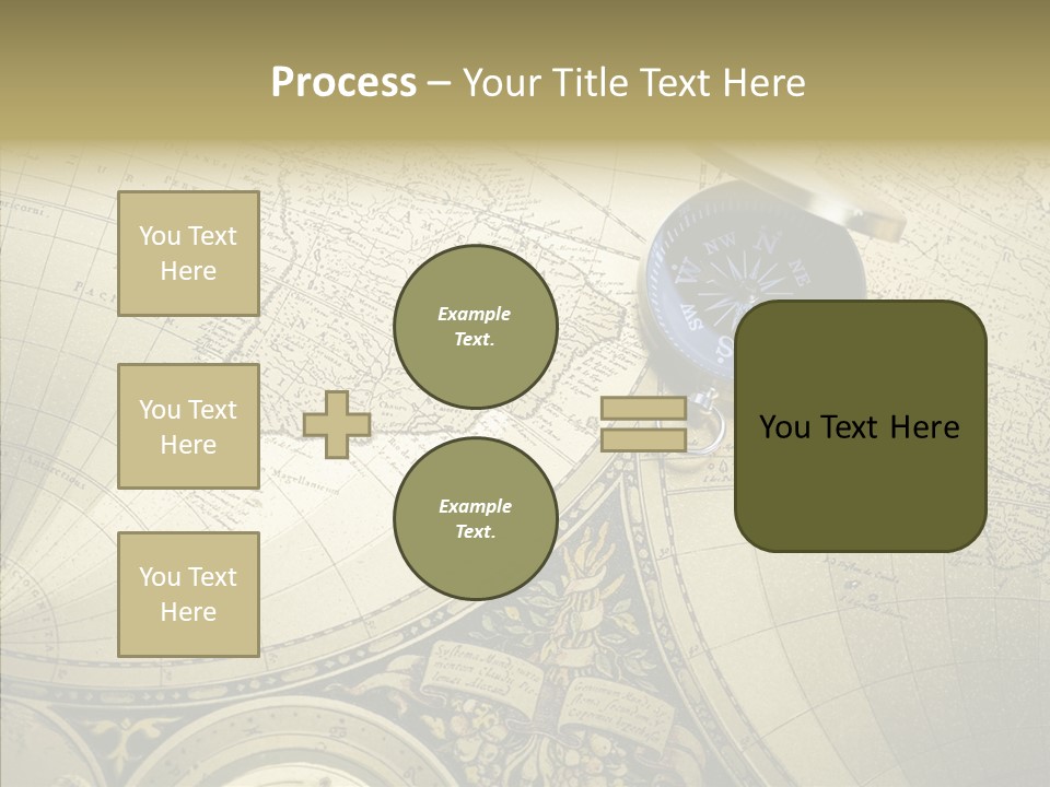 Navigation Plan Worldwide PowerPoint Template