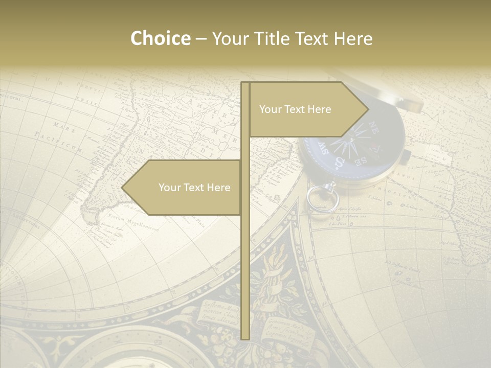 Navigation Plan Worldwide PowerPoint Template