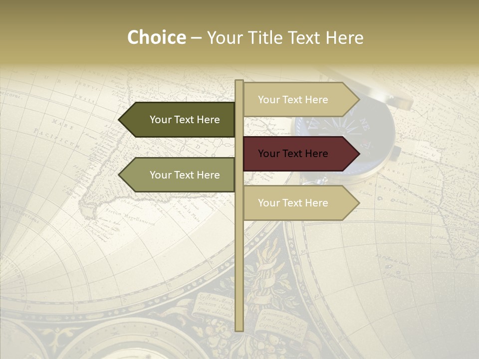 Navigation Plan Worldwide PowerPoint Template