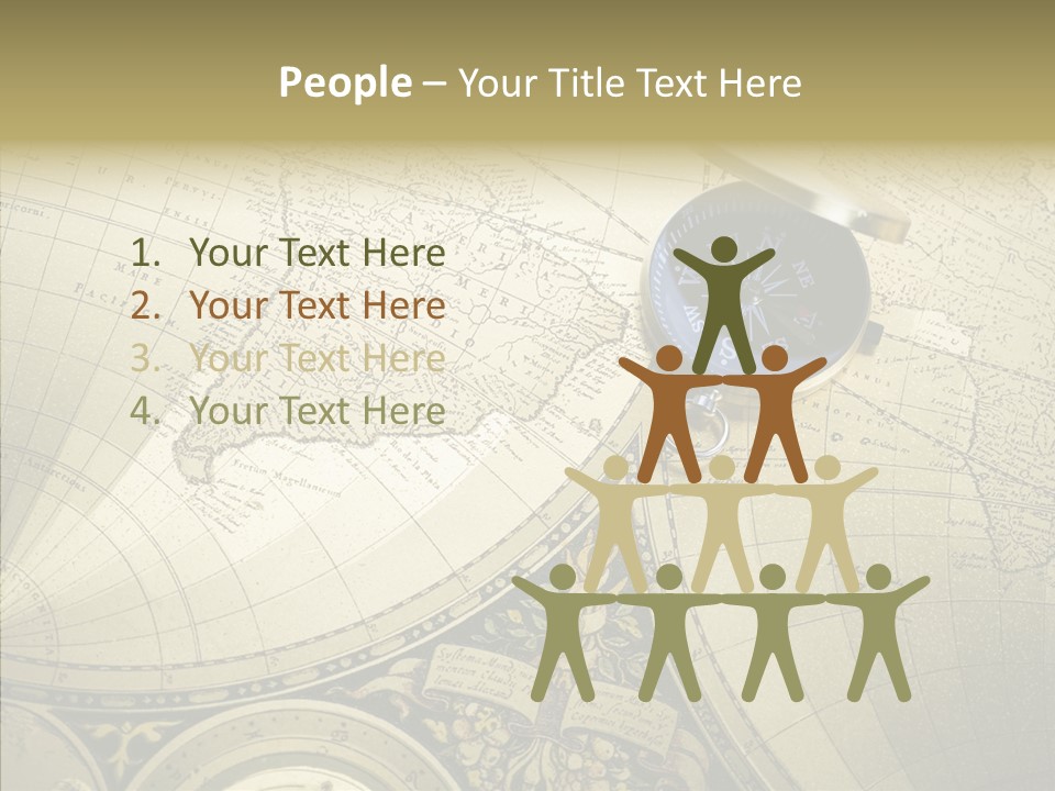 Navigation Plan Worldwide PowerPoint Template