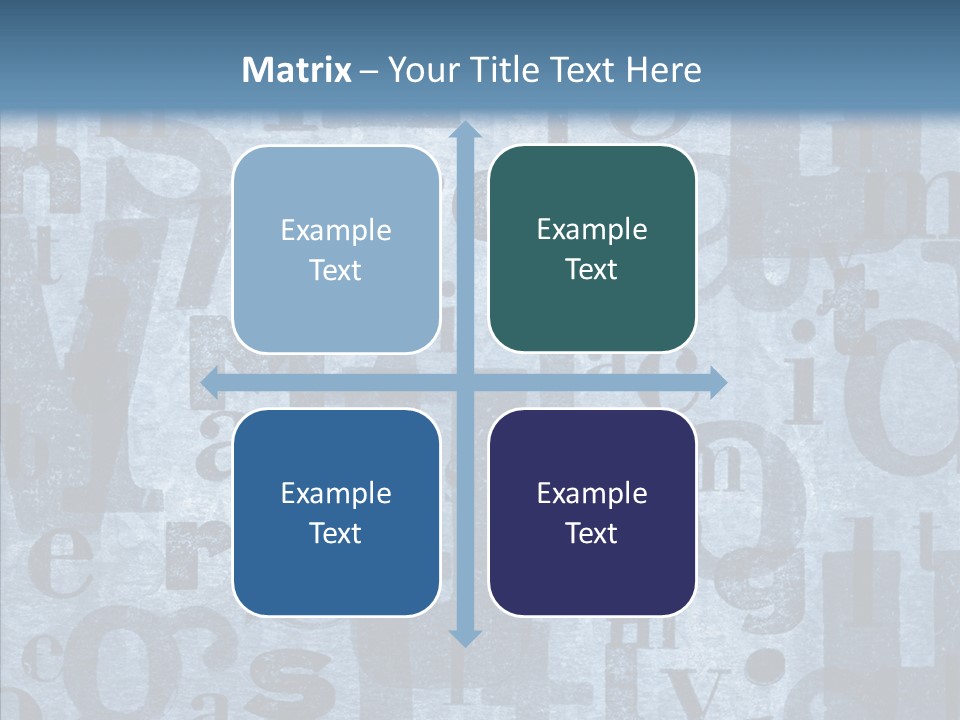 Alphabet Old Letter PowerPoint Template