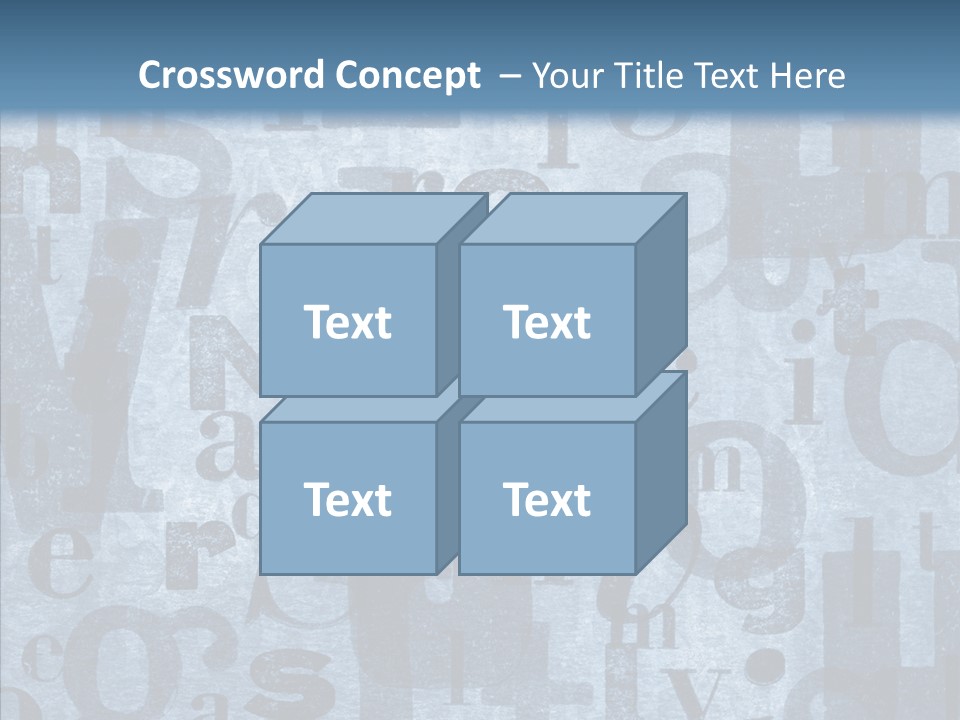 Alphabet Old Letter PowerPoint Template