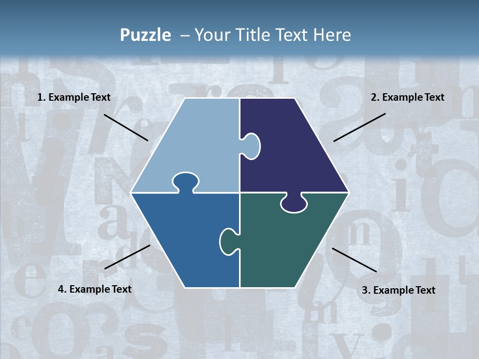 Alphabet Old Letter PowerPoint Template