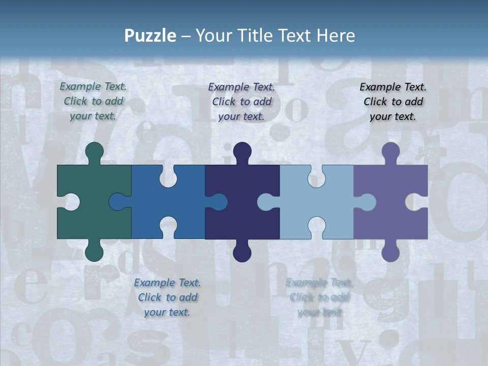 Alphabet Old Letter PowerPoint Template