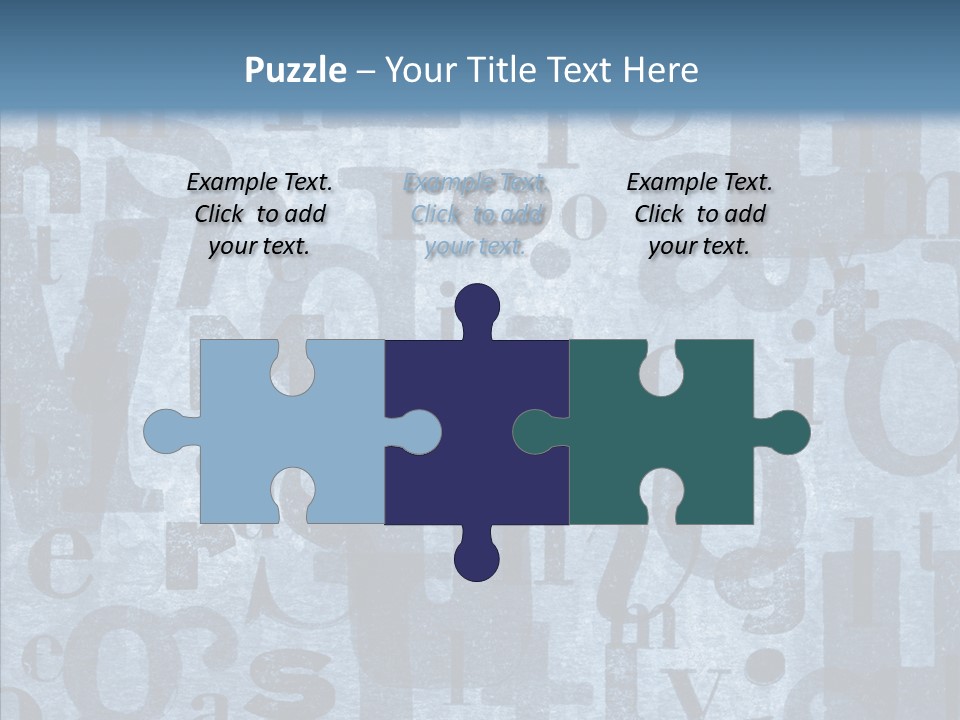 Alphabet Old Letter PowerPoint Template