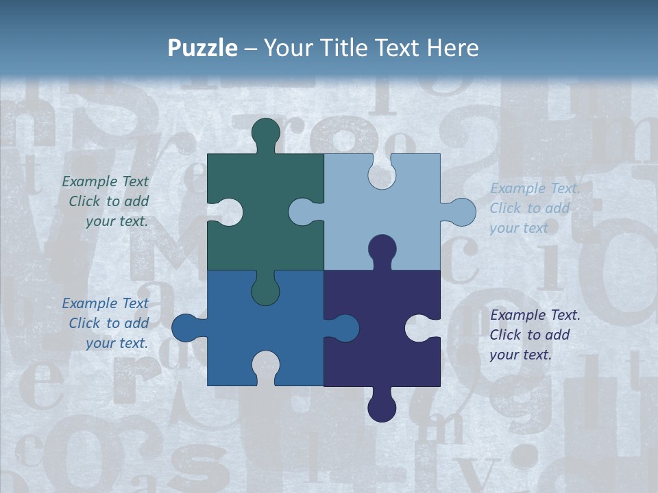 Alphabet Old Letter PowerPoint Template