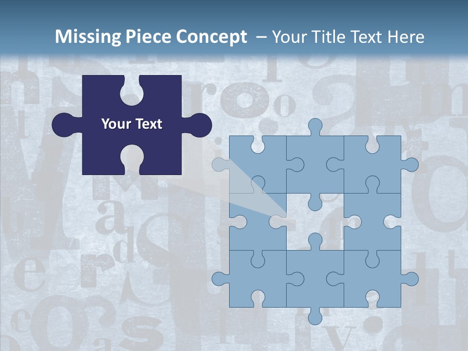 Alphabet Old Letter PowerPoint Template