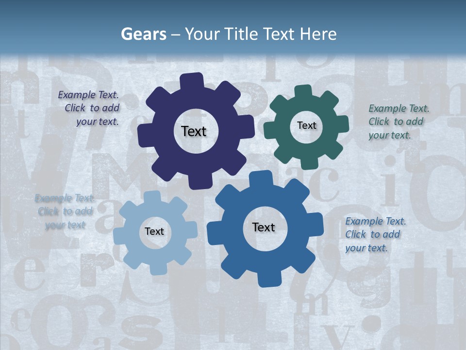 Alphabet Old Letter PowerPoint Template