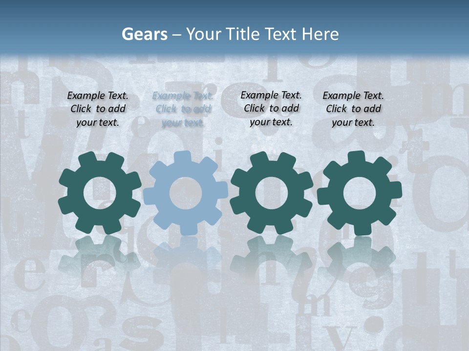 Alphabet Old Letter PowerPoint Template