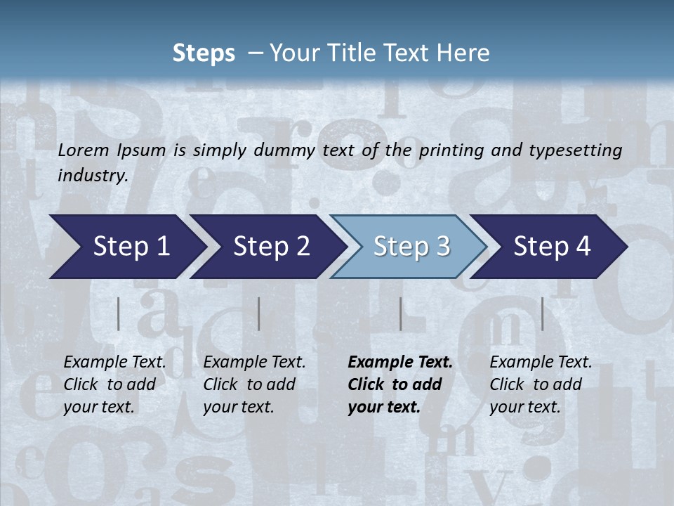 Alphabet Old Letter PowerPoint Template