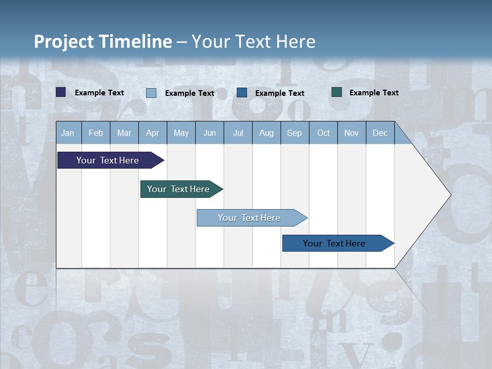Alphabet Old Letter PowerPoint Template