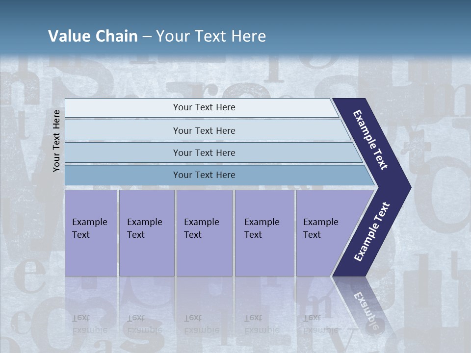 Alphabet Old Letter PowerPoint Template