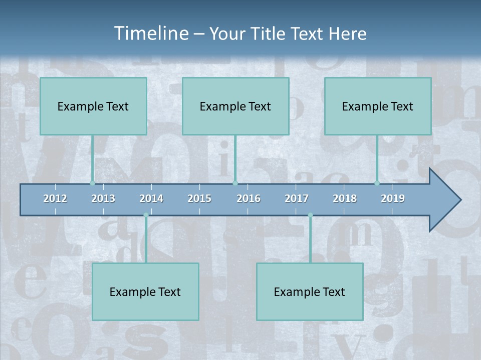 Alphabet Old Letter PowerPoint Template