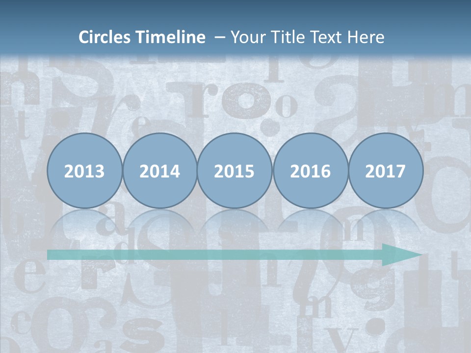Alphabet Old Letter PowerPoint Template