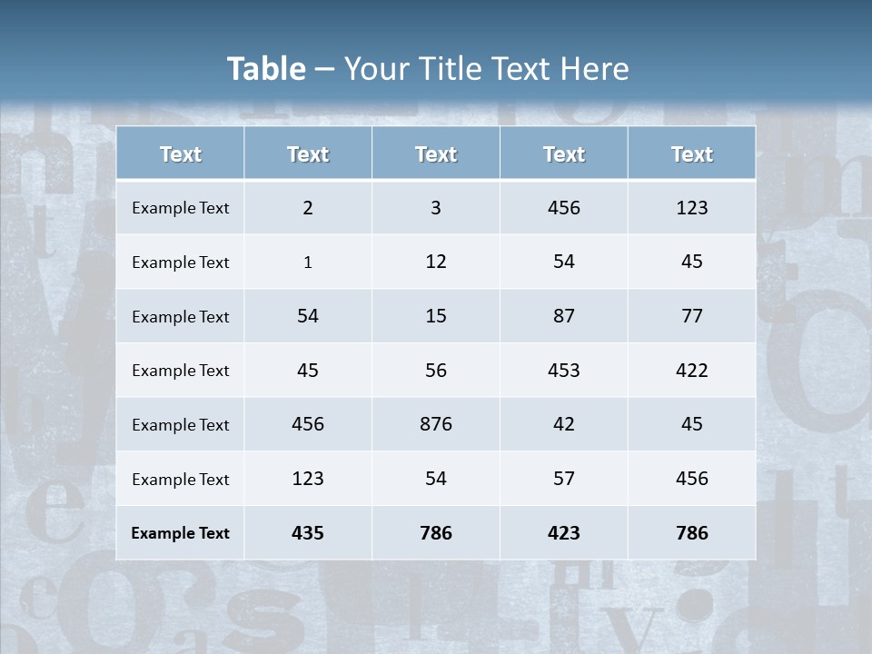 Alphabet Old Letter PowerPoint Template