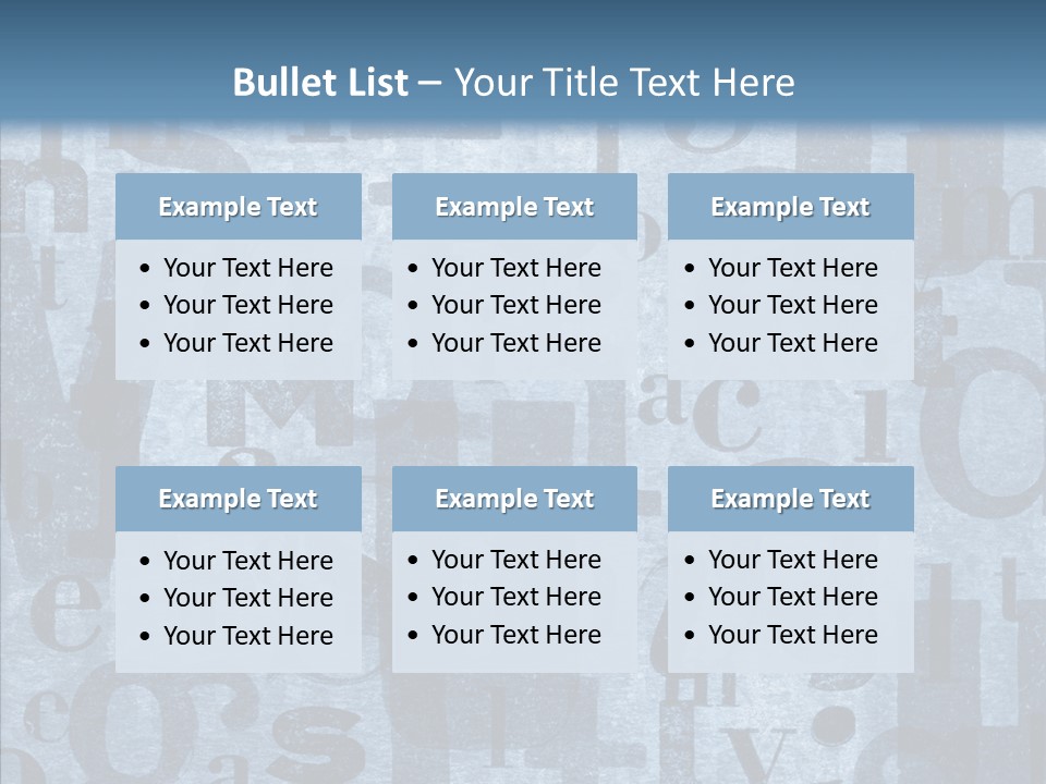 Alphabet Old Letter PowerPoint Template