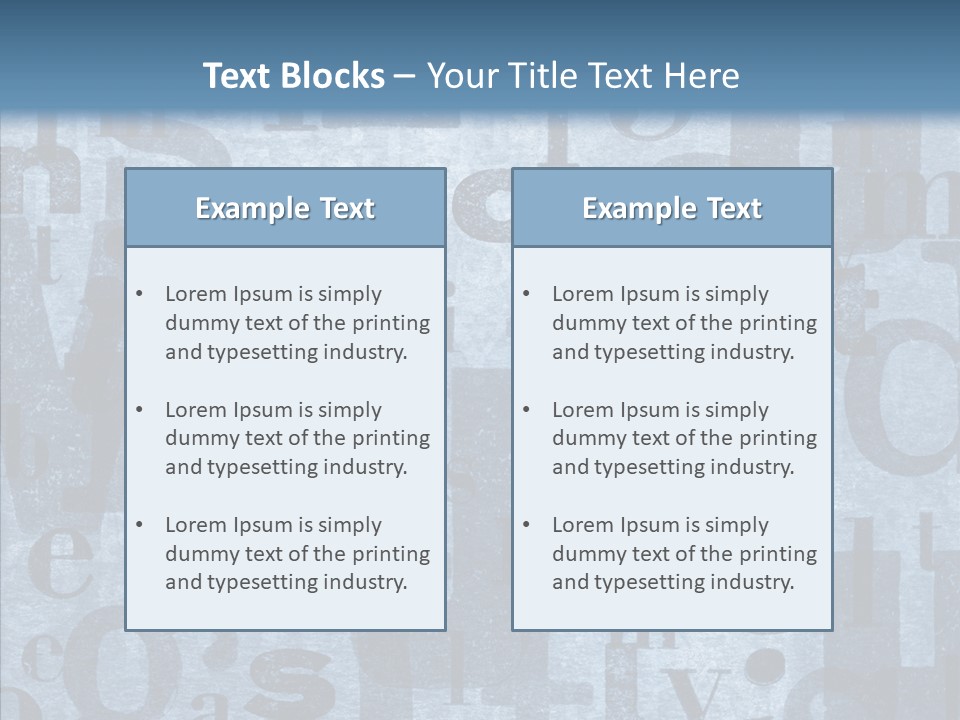 Alphabet Old Letter PowerPoint Template