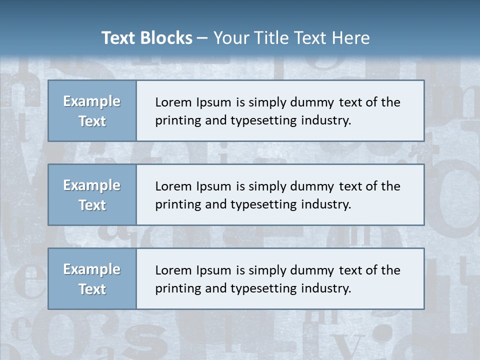 Alphabet Old Letter PowerPoint Template
