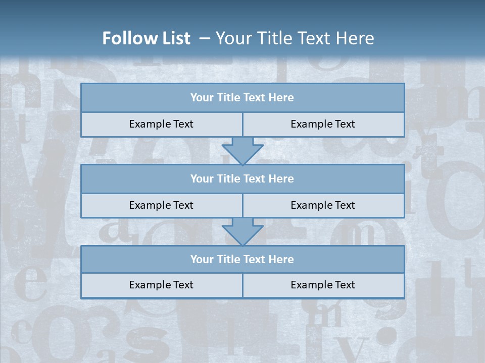 Alphabet Old Letter PowerPoint Template