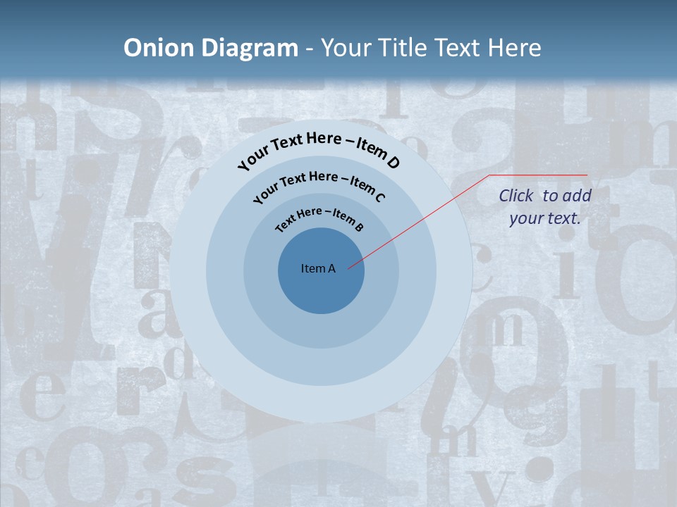 Alphabet Old Letter PowerPoint Template