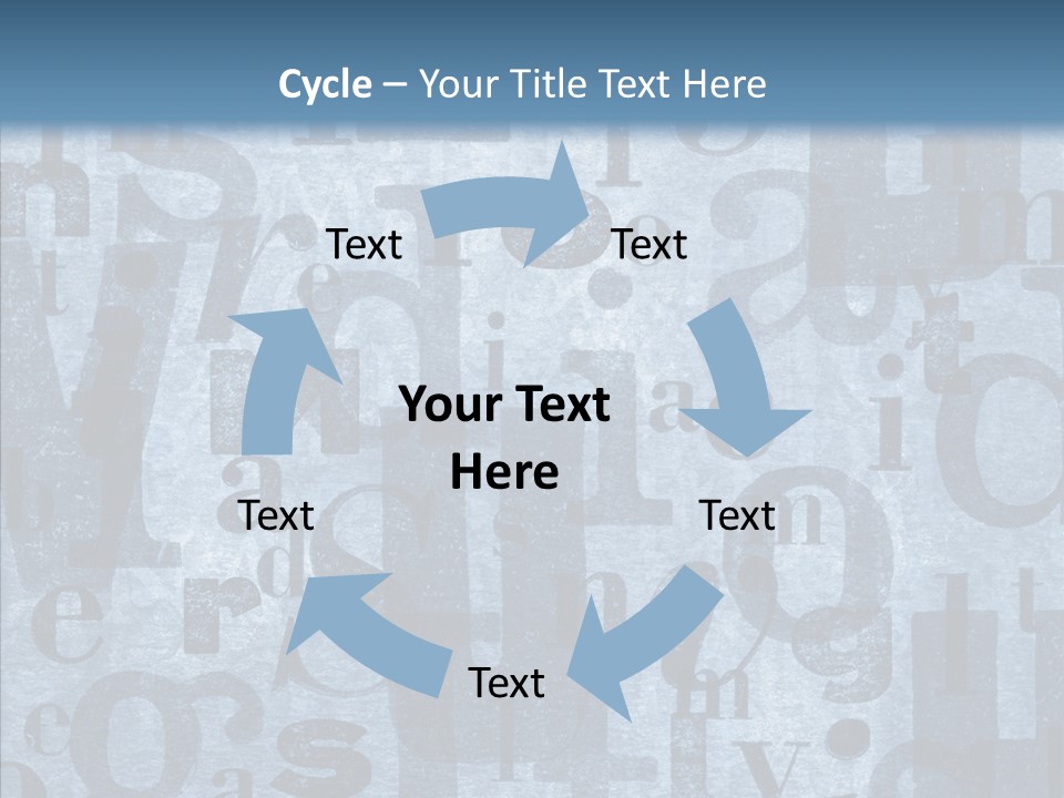 Alphabet Old Letter PowerPoint Template