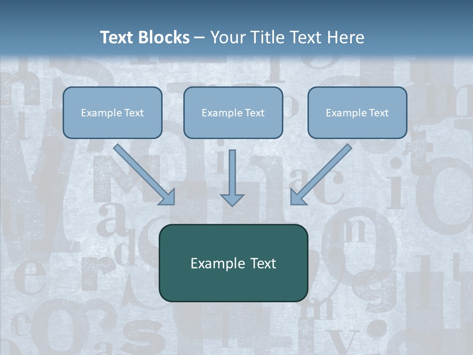Alphabet Old Letter PowerPoint Template
