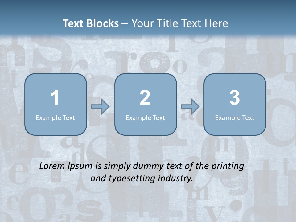 Alphabet Old Letter PowerPoint Template