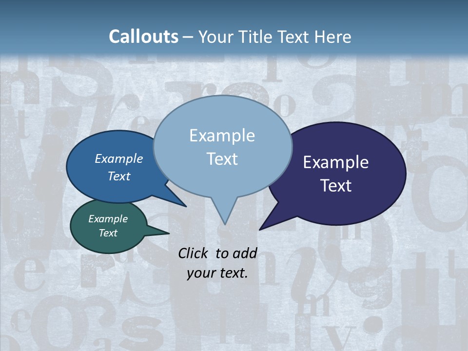 Alphabet Old Letter PowerPoint Template