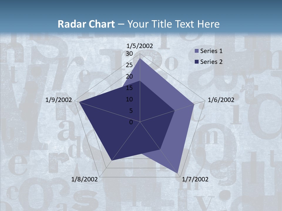 Alphabet Old Letter PowerPoint Template