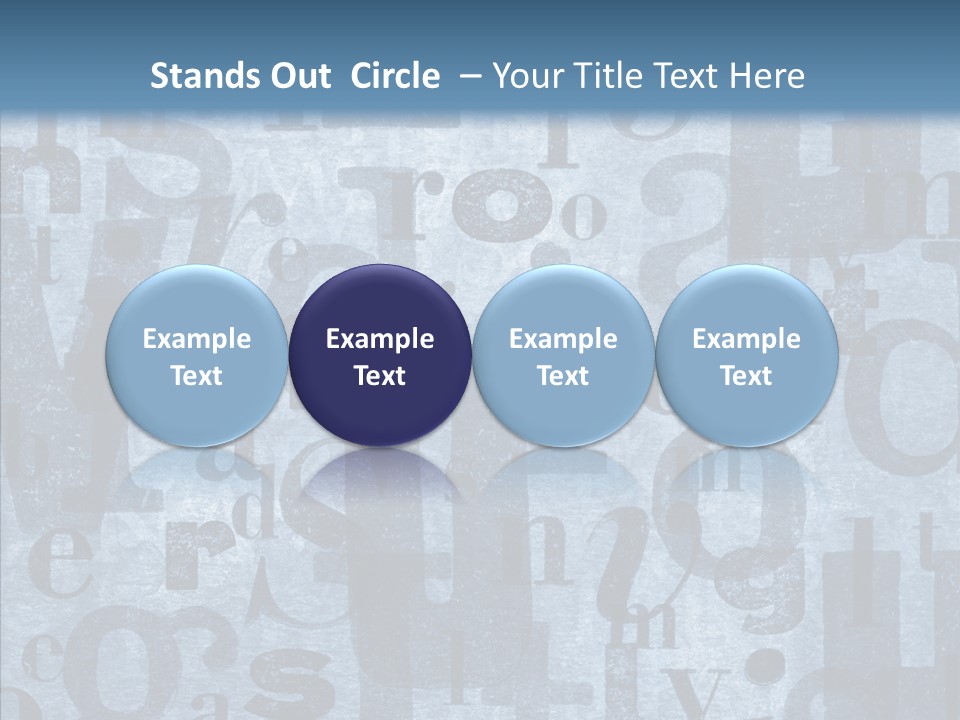 Alphabet Old Letter PowerPoint Template