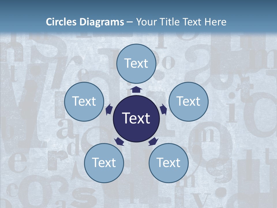 Alphabet Old Letter PowerPoint Template