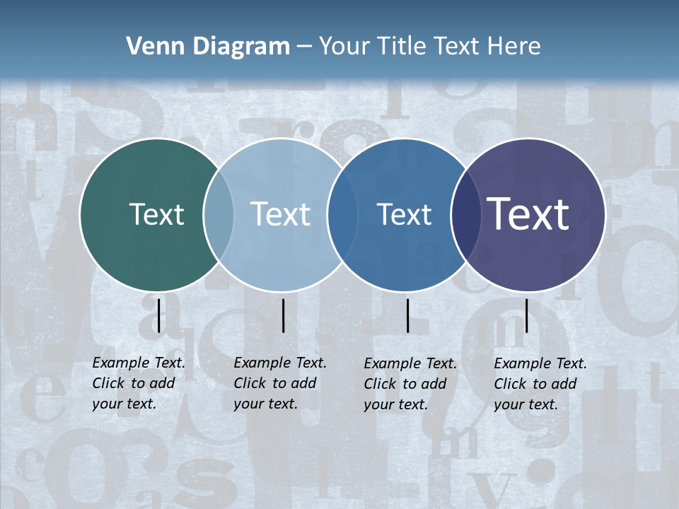 Alphabet Old Letter PowerPoint Template