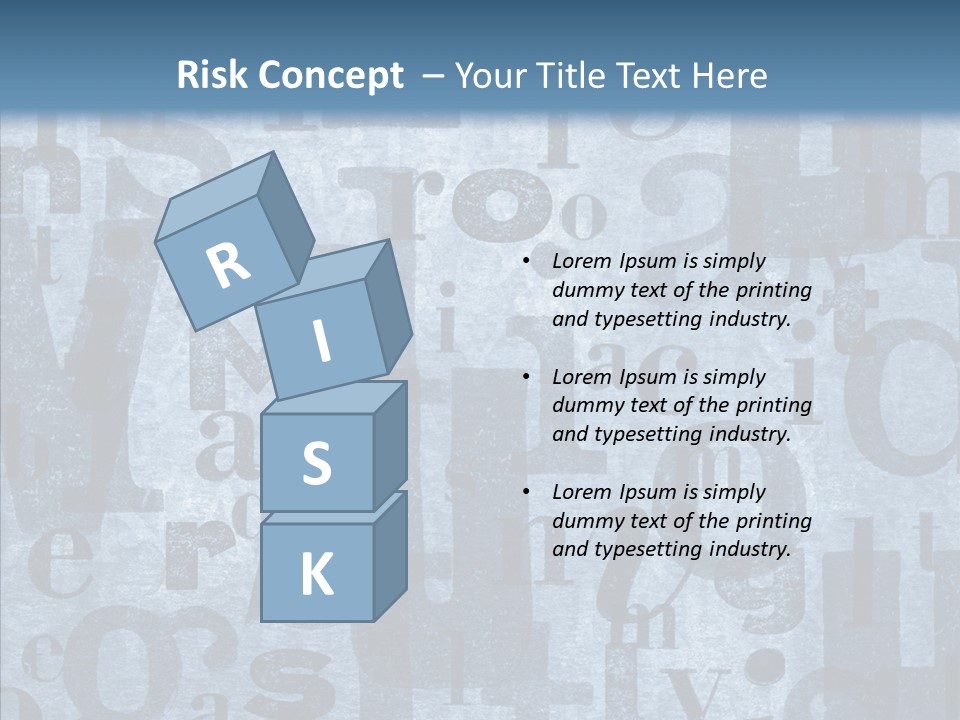 Alphabet Old Letter PowerPoint Template