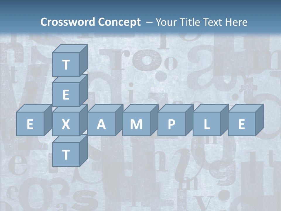 Alphabet Old Letter PowerPoint Template