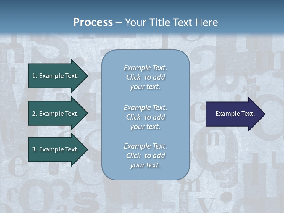 Alphabet Old Letter PowerPoint Template