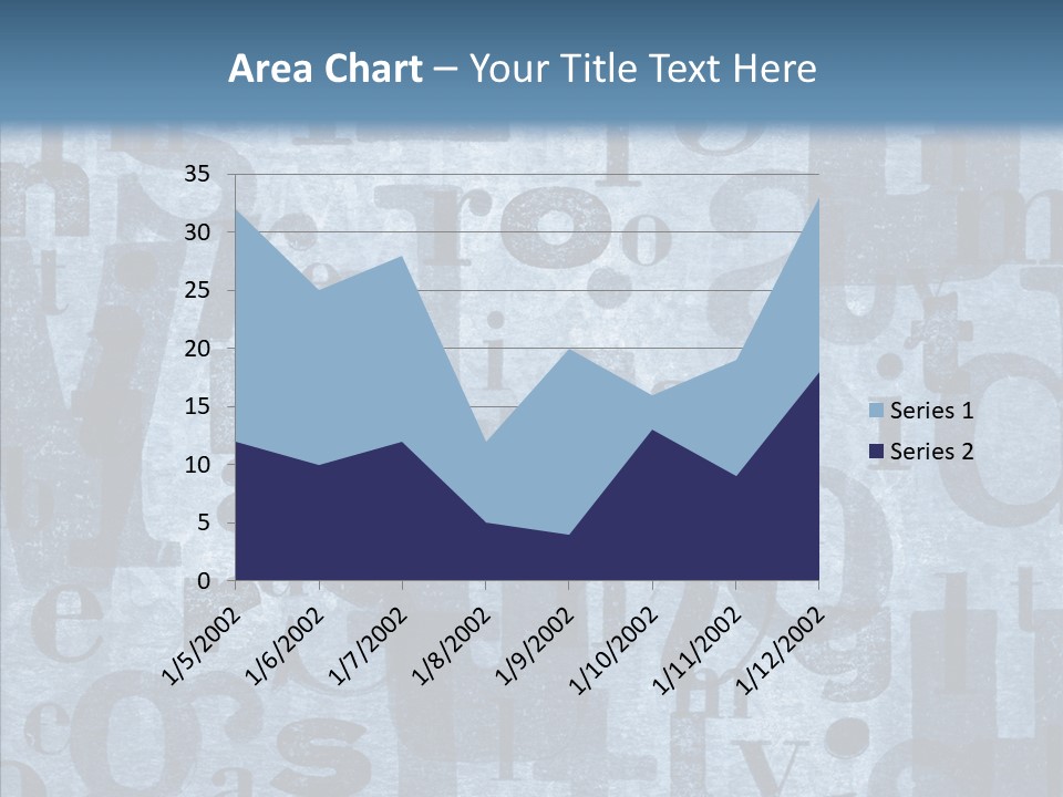 Alphabet Old Letter PowerPoint Template