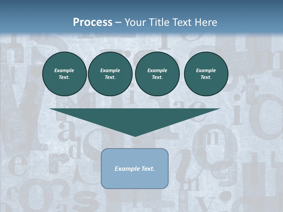 Alphabet Old Letter PowerPoint Template