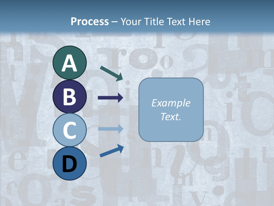 Alphabet Old Letter PowerPoint Template