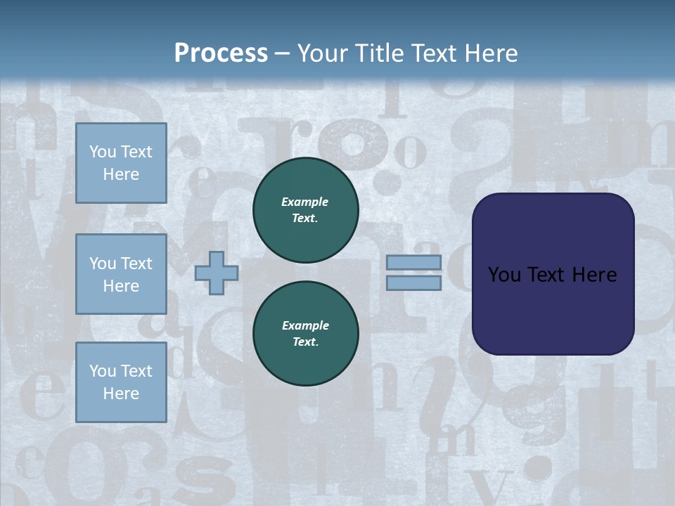Alphabet Old Letter PowerPoint Template