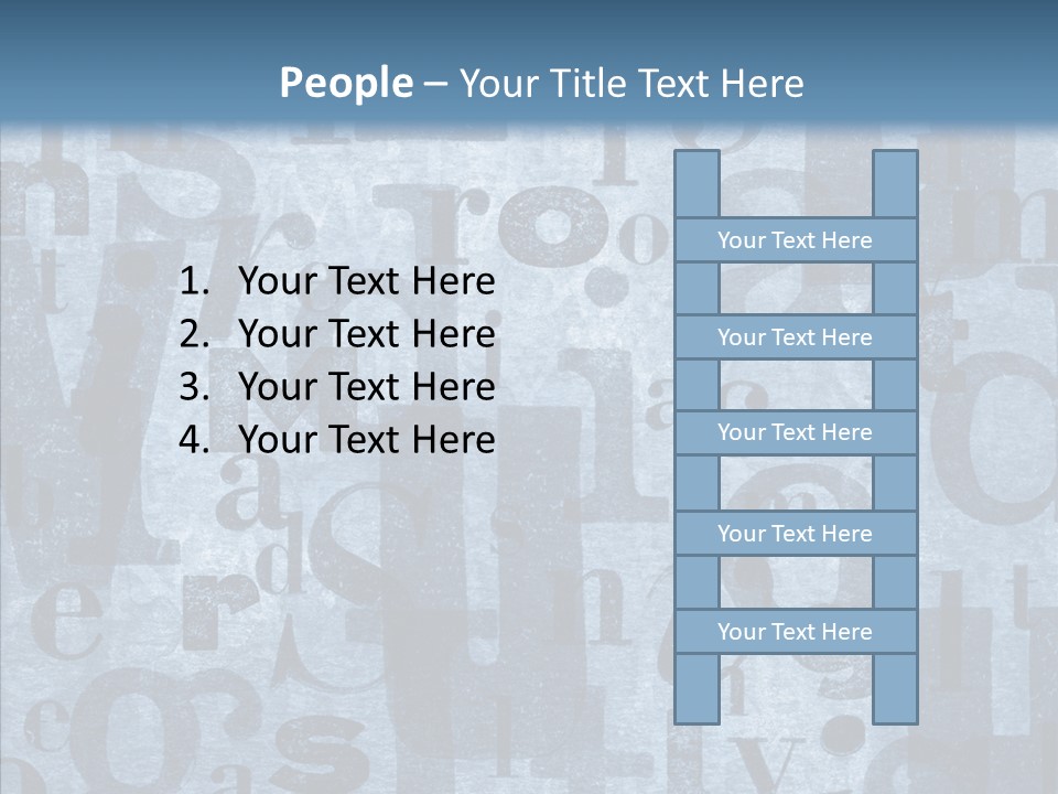Alphabet Old Letter PowerPoint Template