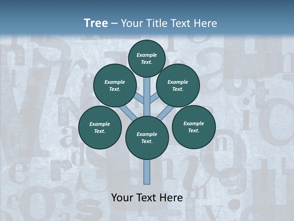 Alphabet Old Letter PowerPoint Template