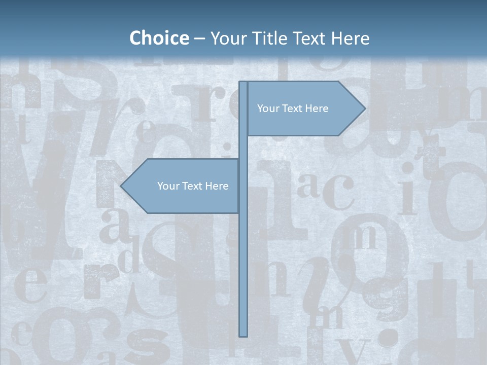 Alphabet Old Letter PowerPoint Template