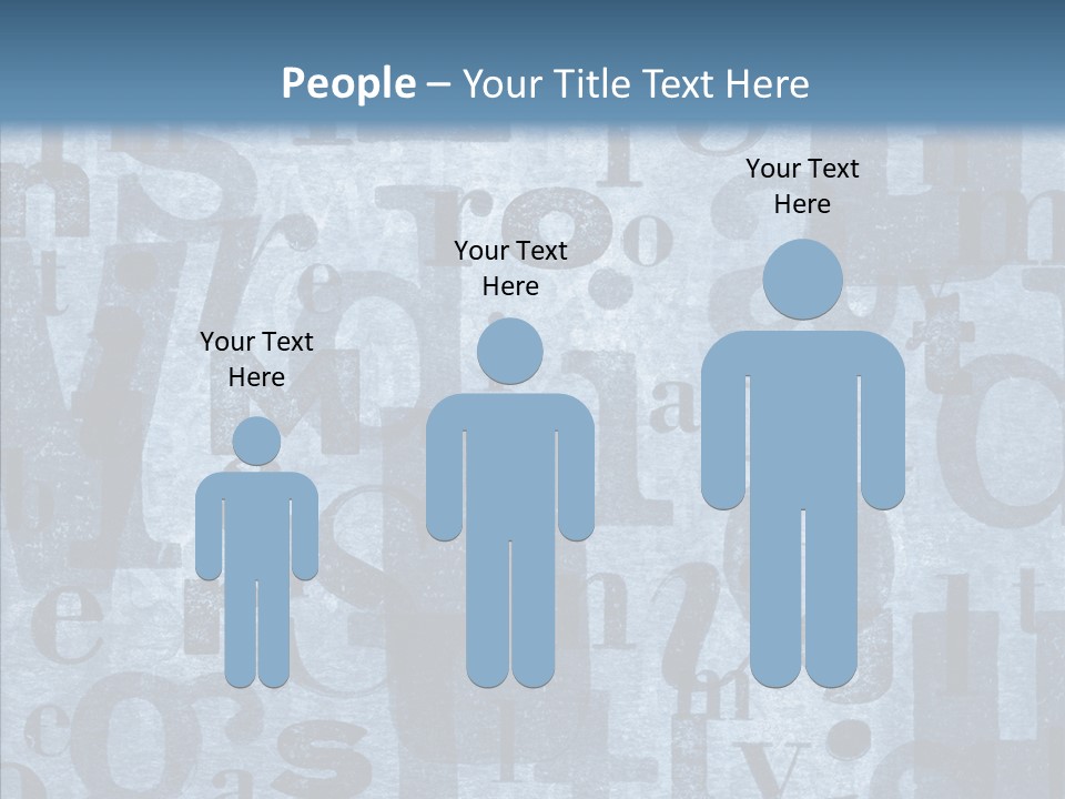 Alphabet Old Letter PowerPoint Template