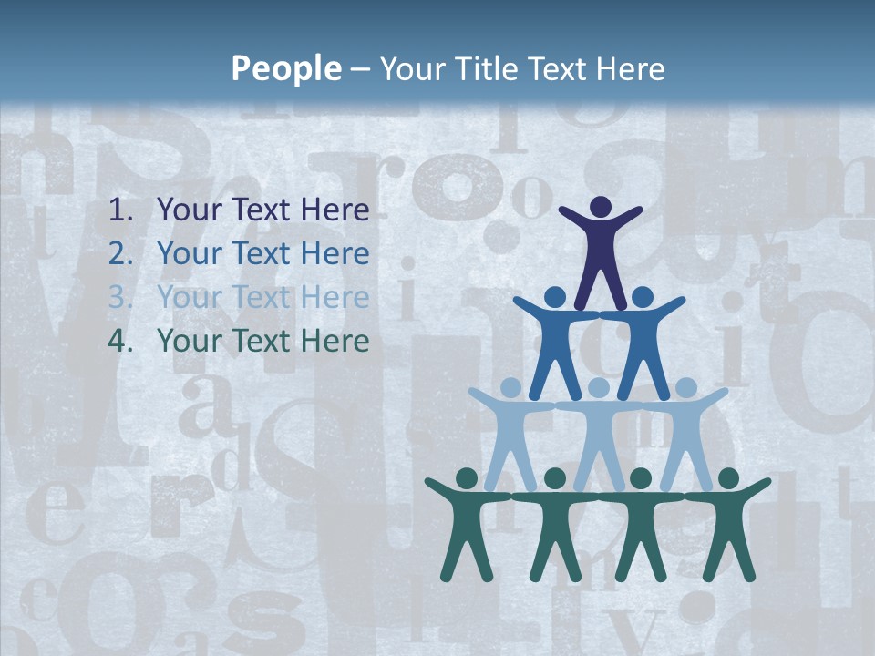 Alphabet Old Letter PowerPoint Template