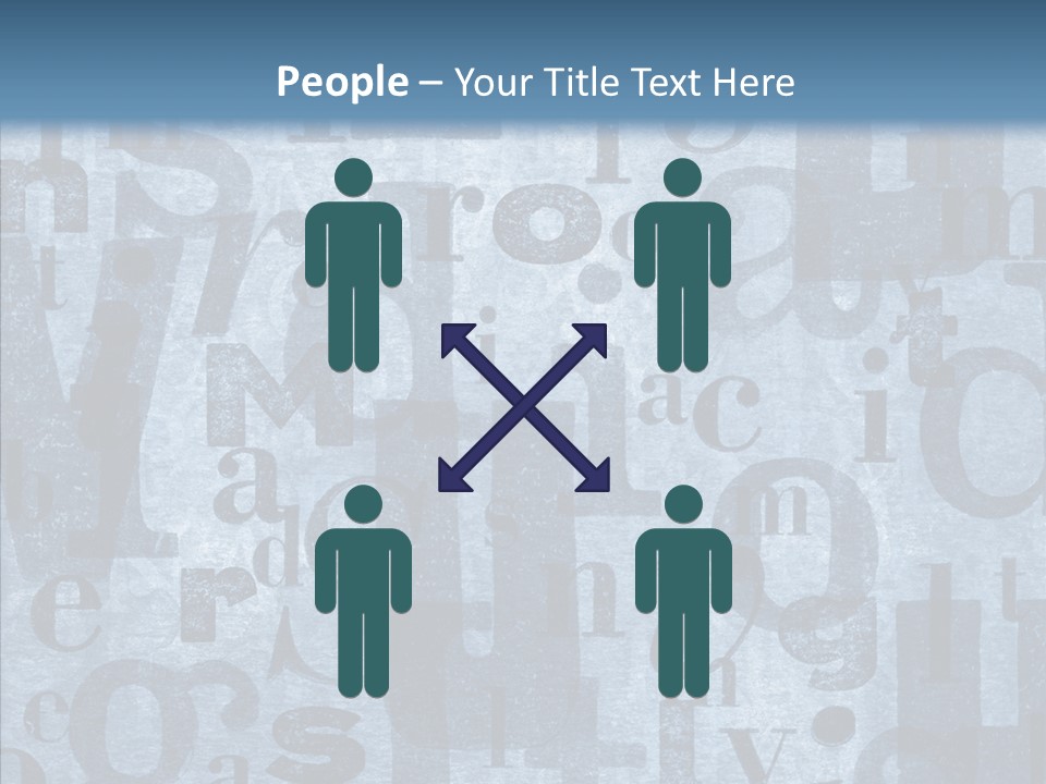 Alphabet Old Letter PowerPoint Template